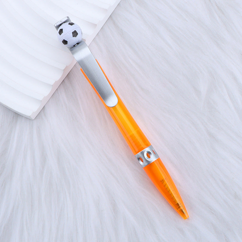 Football Head Pen Rotatable Writing Ballpoint Pens Novelty Plastic Sports Funny Pen