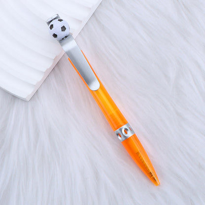 Football Head Pen Rotatable Writing Ballpoint Pens Novelty Plastic Sports Funny Pen