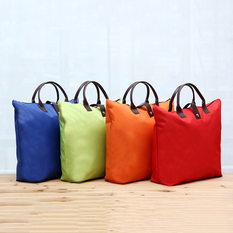 Folding Heavy Duty Oxford Groceries Bag Reusable Shopping Bags Large Foldable Tote Bag (Model C)