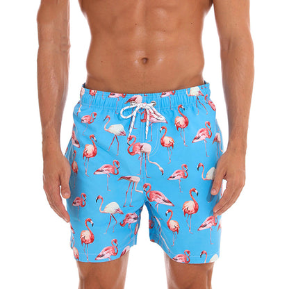Men's Beach Shorts With Two Side Pockets And Back Pocket