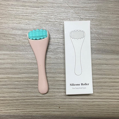 Mini Silicone Face Roller Eye Cream Applicator Facial Massager Roller for Wrinkles & Puffiness