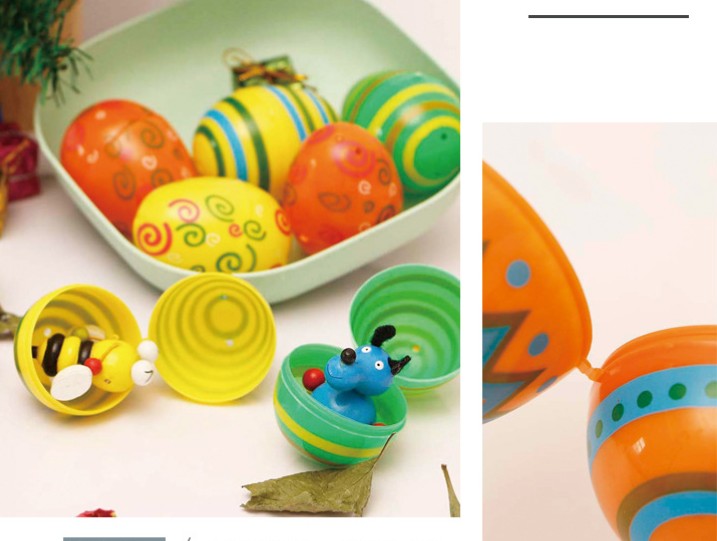 Plastic Colourful Easter Eggs