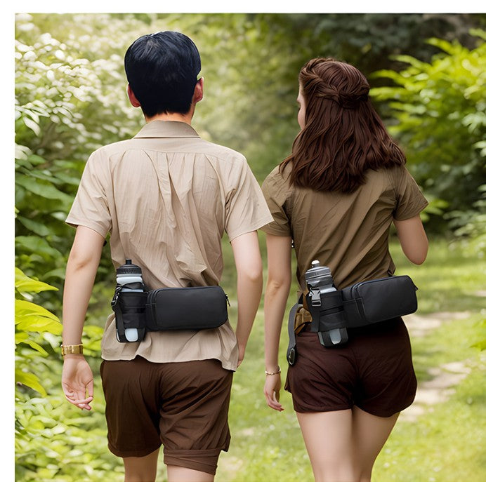 Waterproof Running Fanny Pack W/ Water Bottle Holder