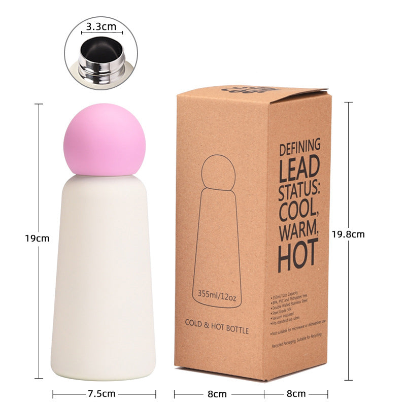Full Imprint 12 Oz/350ml Water Bottle 316 Stainless Steel Bottle Vacuum Mug Cute Thermos-Model B