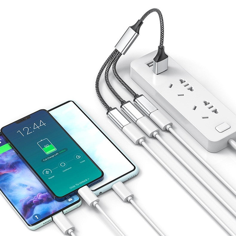 3" 1 USB Splitter w/0.5 m Cable, Portable USB Hub for Charging, Data Transfer, Laptop