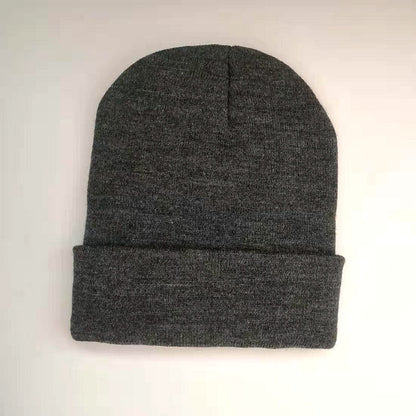 Unisex Adult Knit Cuffed Beanie Hat - Stretchy Warm Winter Cap - Tightly-Knitted Acrylic Beanie Hat