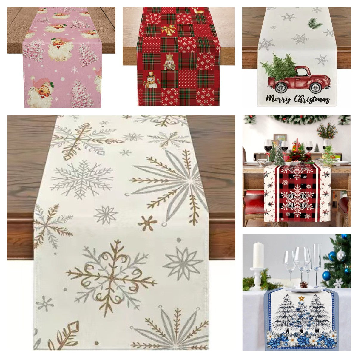 Custom Linen Table Flag Table Placemat Dinner Mats 13 x 36.6"