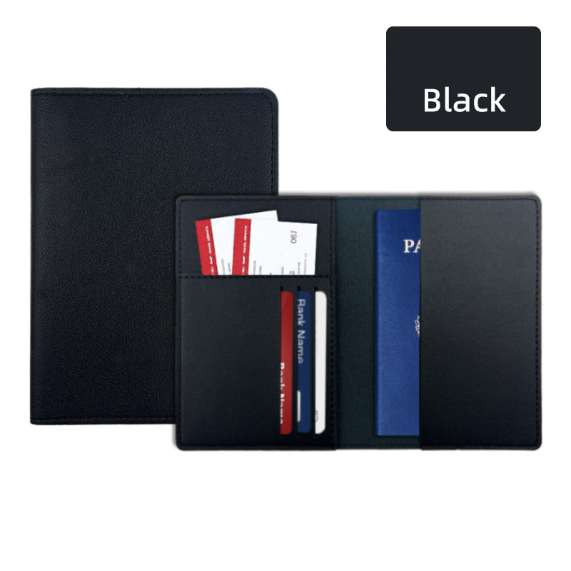 PU Leather Passport Holder Ticket Holder For Travel Slim Passport Wallet