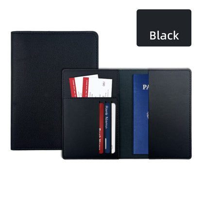 PU Leather Passport Holder Ticket Holder For Travel Slim Passport Wallet