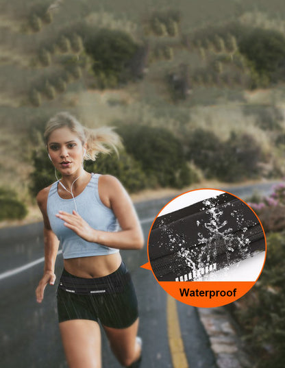 Reflection Fanny Pack Outdoor Sports Water Resistant Polyester Waist Bag