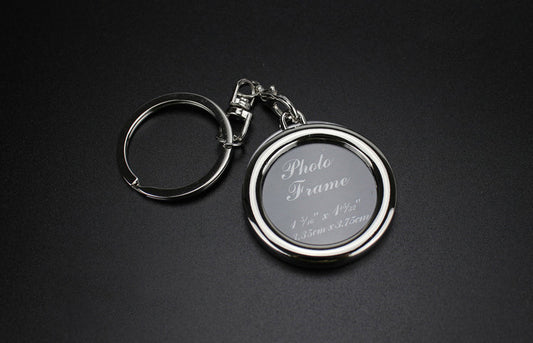 Circular Shaped Photo Frames Key Chain