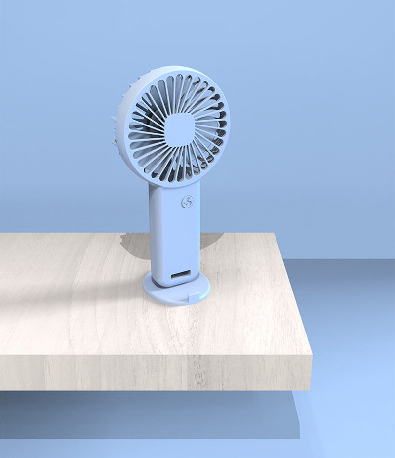 Mini USB Rechargeable Handheld Fan Phone Holder Desk Fan
