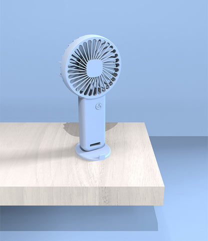 Mini USB Rechargeable Handheld Fan Phone Holder Desk Fan