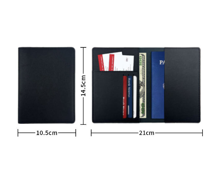 PU Leather Passport Holder Ticket Holder For Travel Slim Passport Wallet