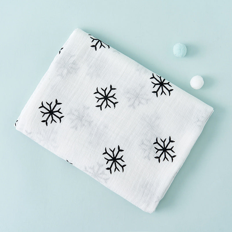 Full Color Imprint Premium Muslin Baby Wrap Swaddle Blanket