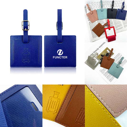 Square Luggage Tag for Travel Business Trip Suitcase Tag