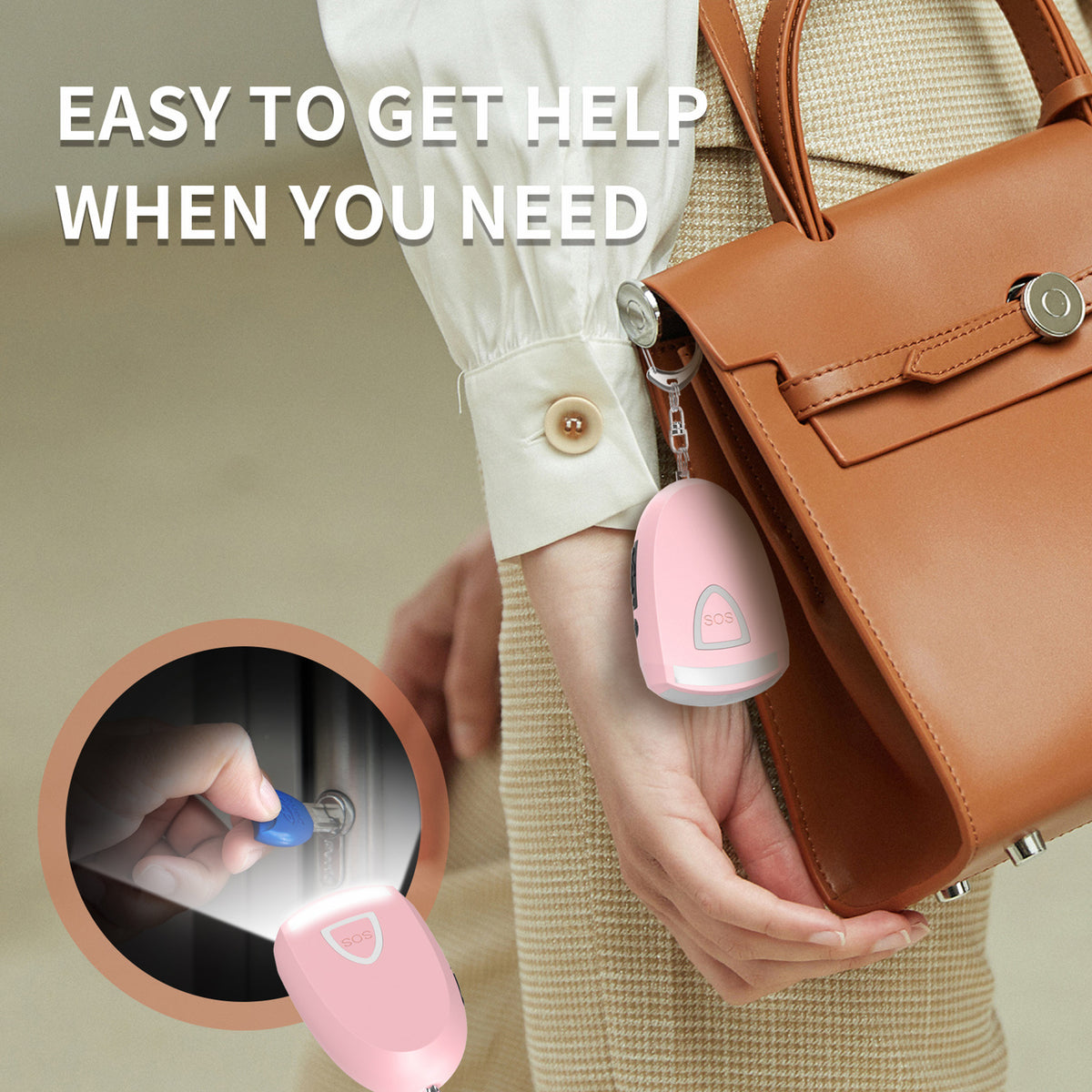 Portable Emergency Security SOS Siren Alarm Keychain