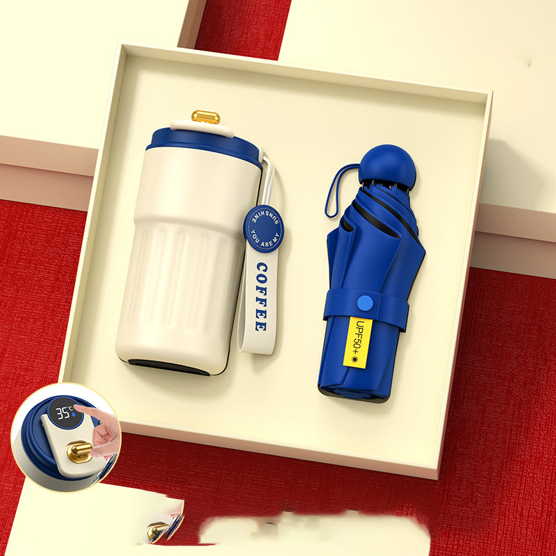 Customized Insulated Tumbler & Umbrella Gift Box For Clients and Employees