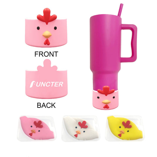 Boxed Chick Shape Silicone Cup Base Protector 3.1" Diameter
