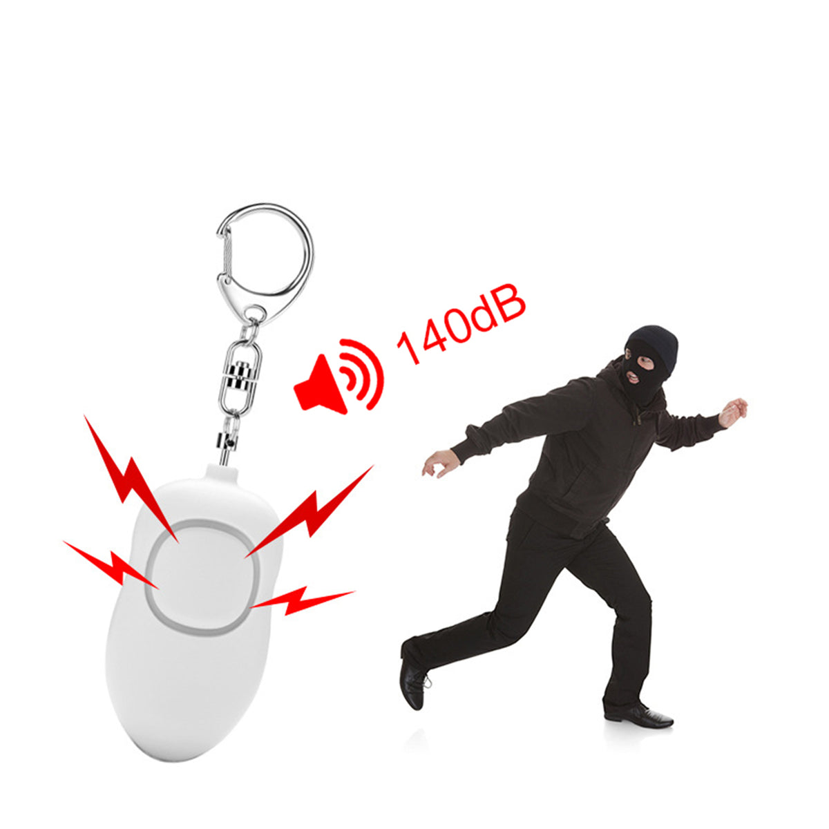 Portable Self Defense Personal Alarm Keychain