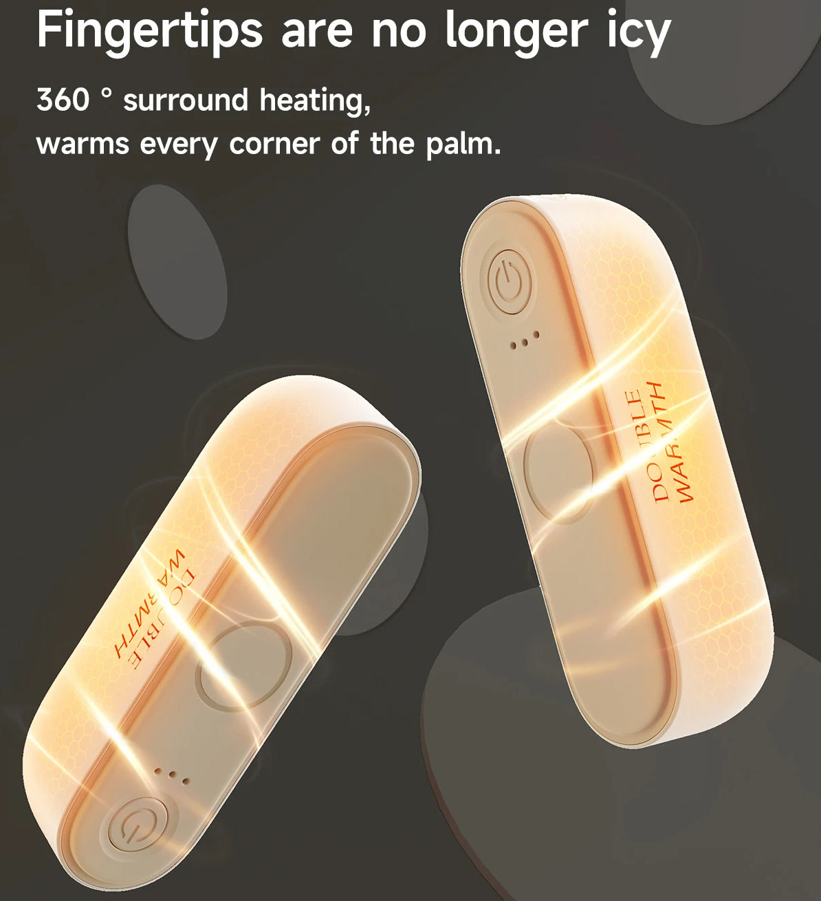 Magnetic 2 Packs Electric Hand Warmers 6000mAh