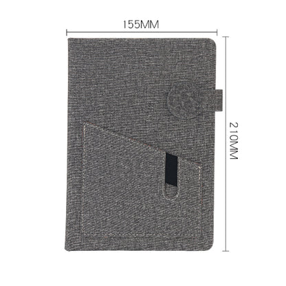 A5 PU Leather Journal with Magnetic Buckle A5 Notebook with Phone Pocket