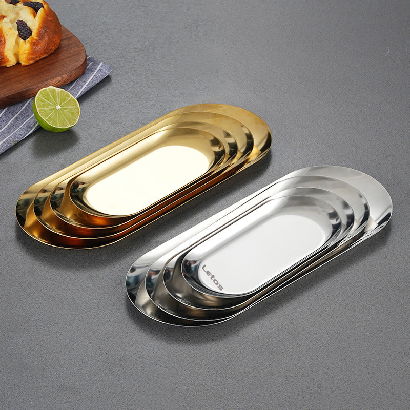 Stainless Steel Oval Plate