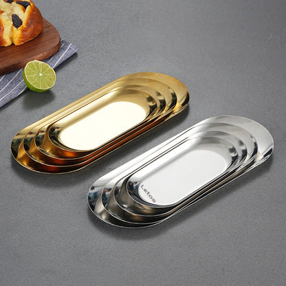 Stainless Steel Oval Plate
