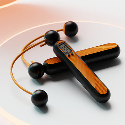 Cordless Jump Rope with Counter Digital Ropeless Jump Rope with Small Ball and Skipping Rope
