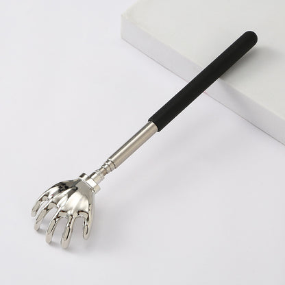 Telescoping Stainless Steel Back Scratcher W/ Soft Foam Handle for Itch Relief