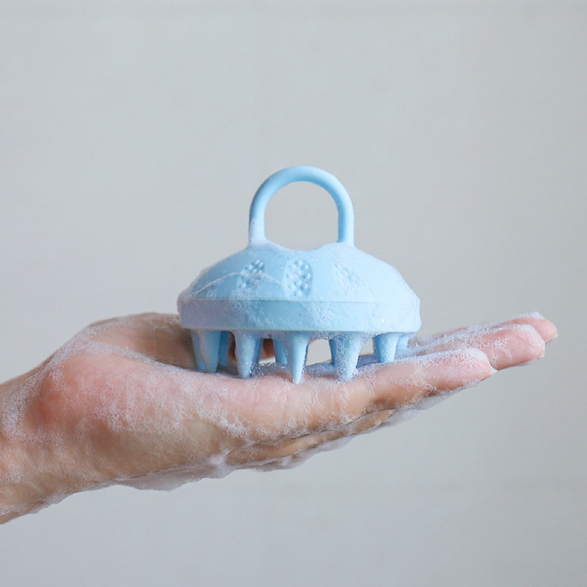 Circular Massager Silicone Shampoo Scrubber Head Massager Hair Scrubber Brush