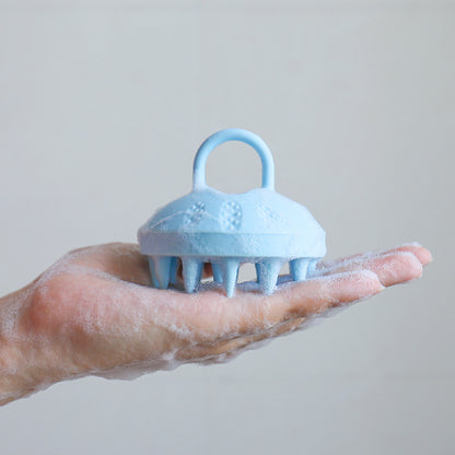 Circular Massager Silicone Shampoo Scrubber Head Massager Hair Scrubber Brush