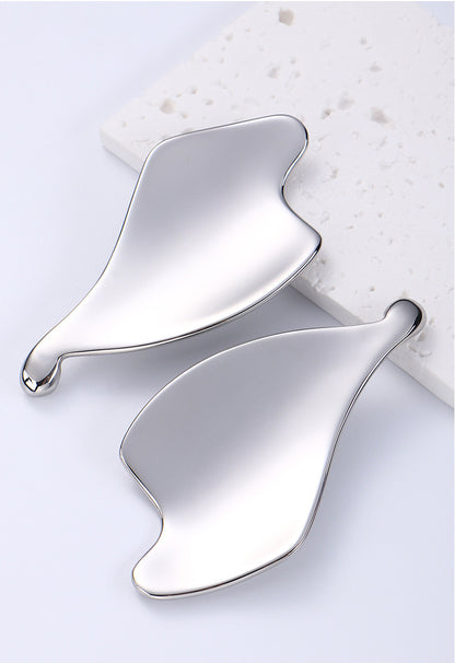 Leaf Shaped Stainless Steel Gua Sha Tools