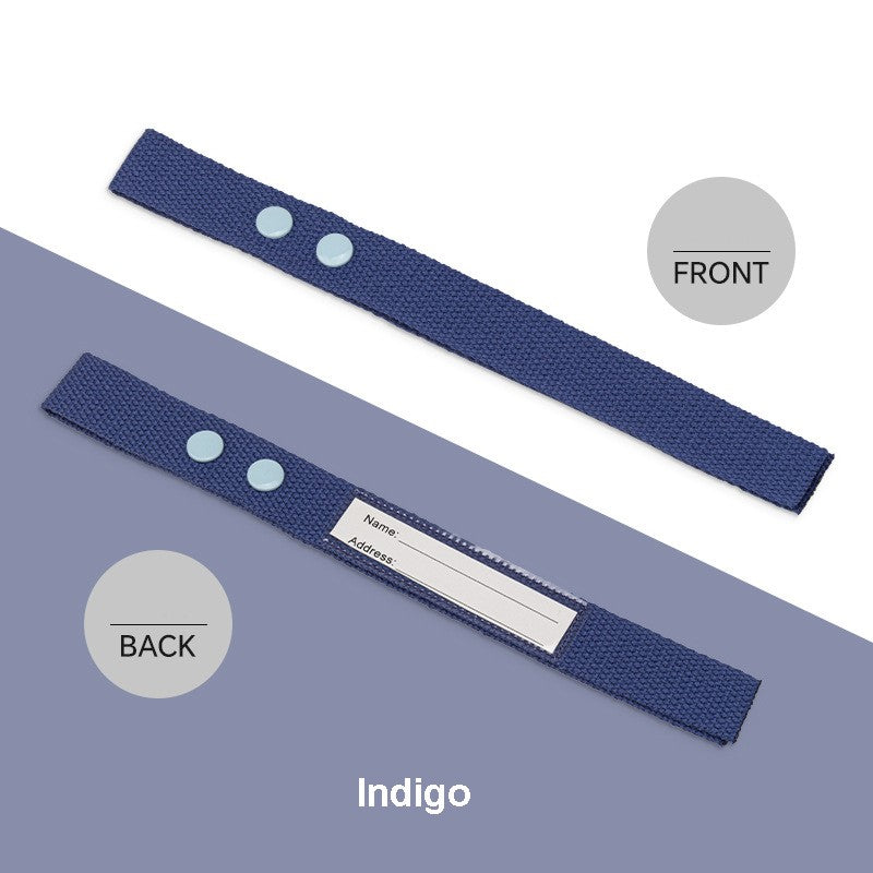 Cotton Luggage Strap Travel ID Tag Bag Claim Tag Airline Bag Tag with Back Info Card