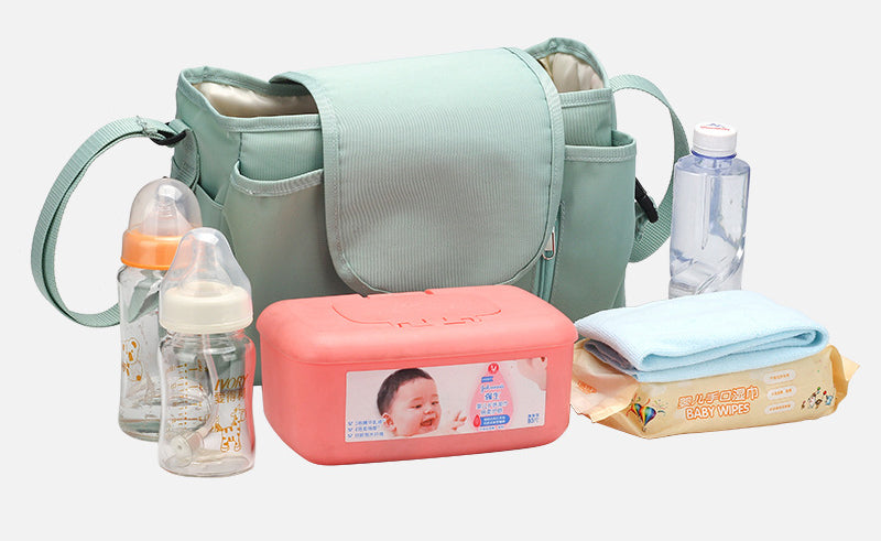 Multi-function Polyester Baby Stroller Organizer Bag Diaper Bag Baby Stroller Hanging Bag