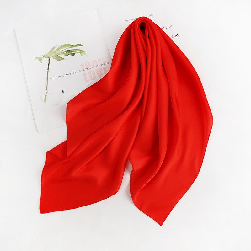 28" x 28" Red Square Scarf Neck Scarves Kerchief Neckerchief Handbags Wrap Scarf #56