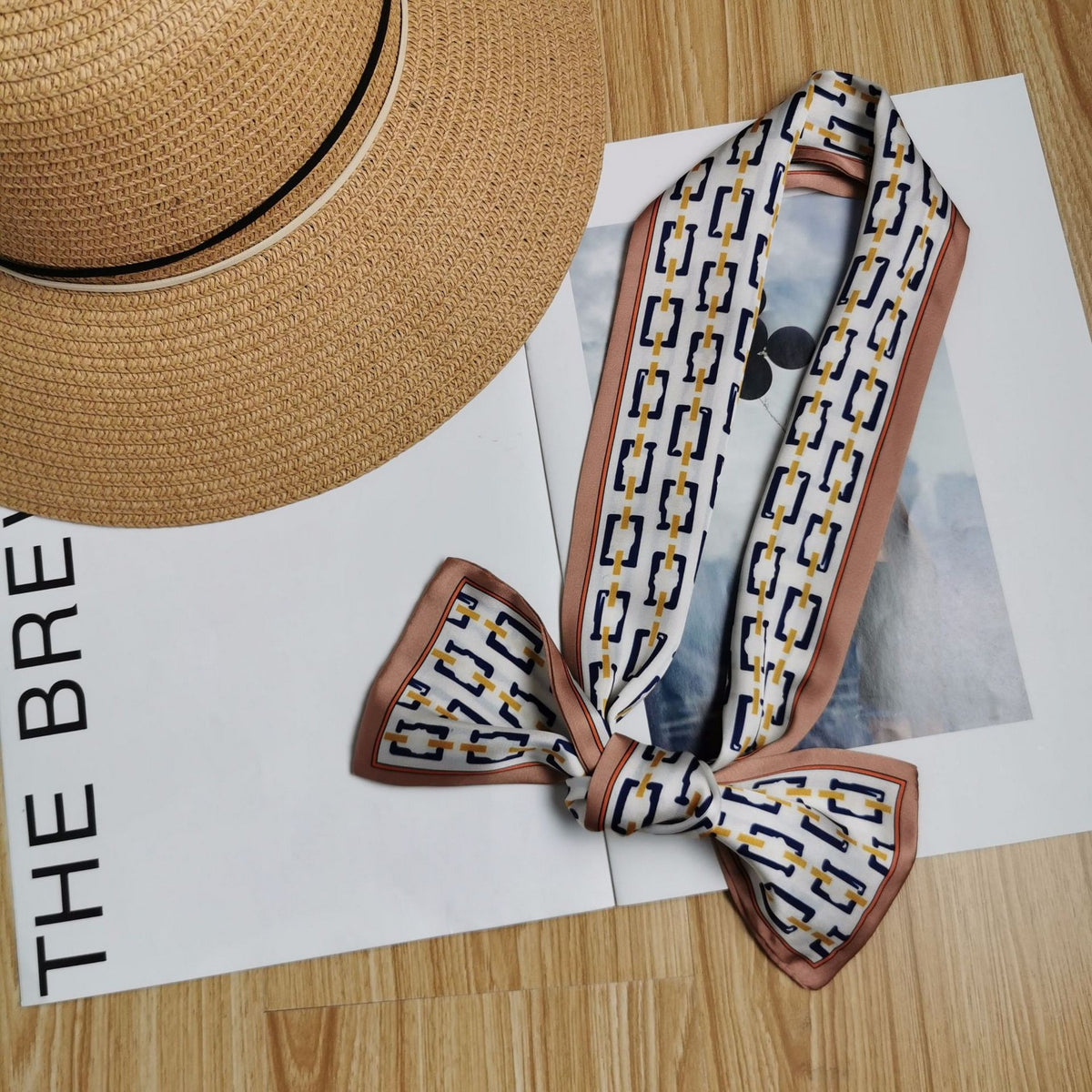 38 x3.5" Imitation Silk Scarf Neck Ribbon Scarf