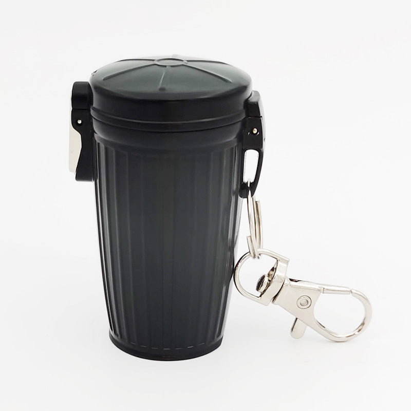 Metal Storage Bucket Keychain