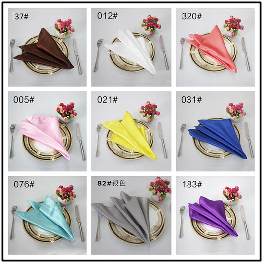 Table Napkins 19.7 x 19.7" Washable Polyester Soft Table Napkins for Wedding Party