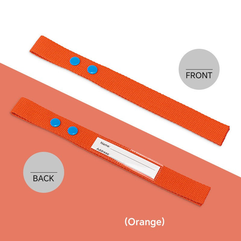 Cotton Luggage Strap Travel ID Tag Bag Claim Tag Airline Bag Tag with Back Info Card