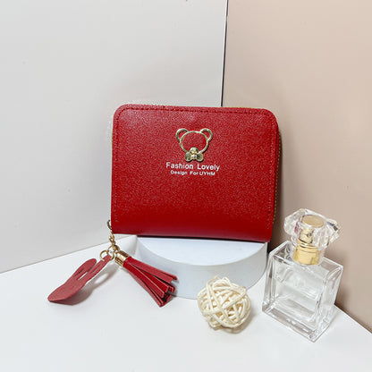 Ladies Short Wallet Zipper Wallet Change Wallet Mini Pouch Card Holder