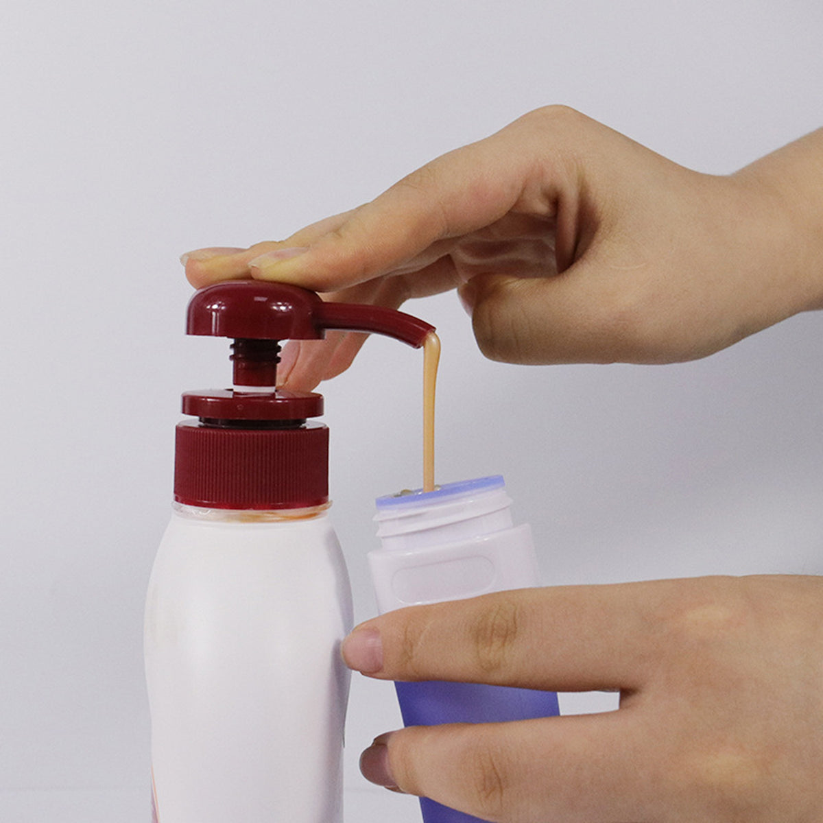 2.7 OZ Leak Proof Travel Split Bottles For Toiletries Refillable Liquid Containers