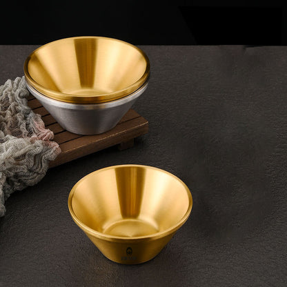 Stainless Steel Broad Brimmed Rice Bowl 22 oz.