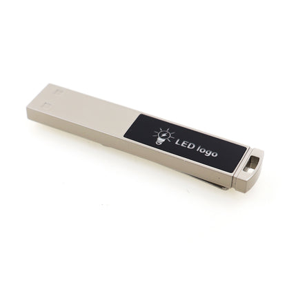 64G USB 3.0 Flash Drive USB Stick With LED Light Up Logo With Tin Box Package