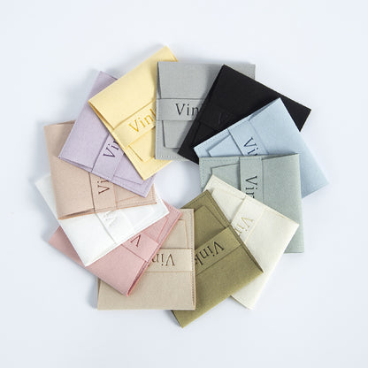 3.7" Envelope Jewelry Pouch with Band Jewelry Packaging Bag Jewelry Gift Bags for Bracelet
