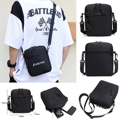 Mens Oxford Crossbody Bag Sling Bag Chest Shoulder Messenger Bag Mini Backpack