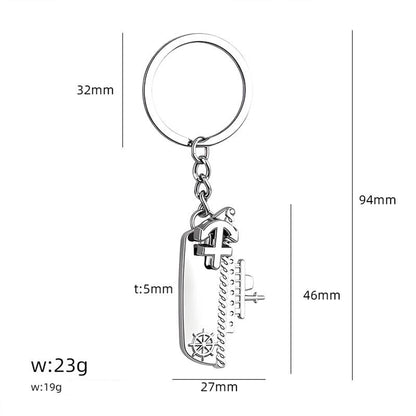 Cruise Keychain Pendant Customized Navigation Club Travel Commemorative Gift Keychain