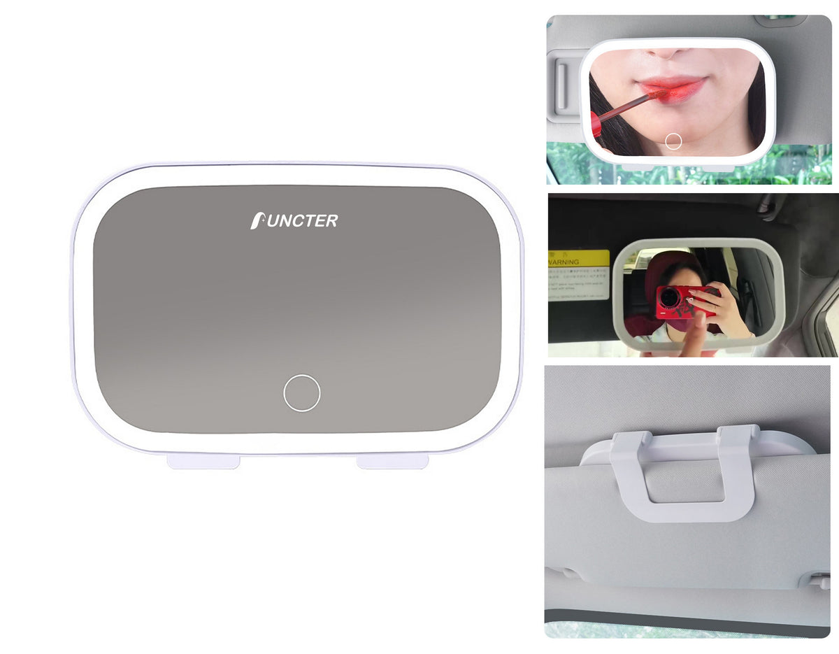 Car Sunvisor Vanity Mirror W/ 3 Light Settings