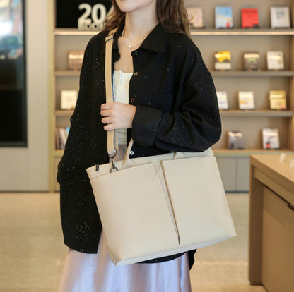 13" Laptop Bag Tote Bag Business Work Bag For Women With Carrying Handle And Shoulder Strap