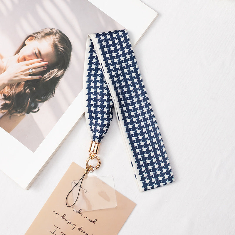 2" Full Custom Blue Satin Phone Lanyard Badge Lanyard Neck Strap w/Lanyard Pad Compatible #15
